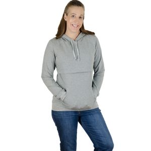Latched Mama lightweight gray nursing hoodie top